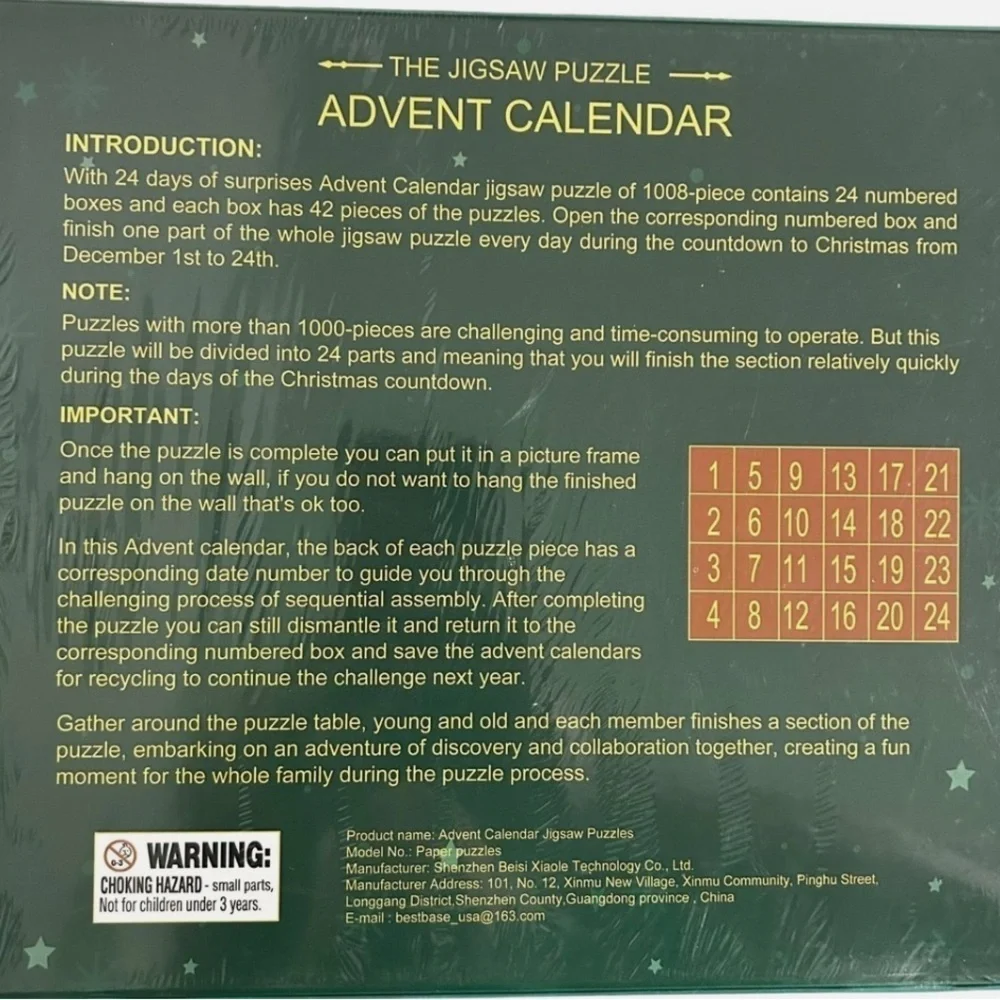 Advent Calendar Christmas Jigsaw Puzzles 075
